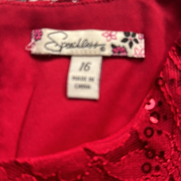 Red Speechless Kids dress - Picture 7 of 11